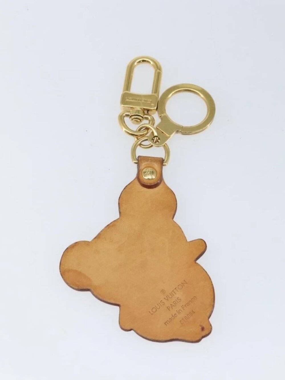 LOUIS VUITTON Takashi Murakami Porte Cles Panda Charm Leather M62637 Auth 172023 - Picture 4 of 8